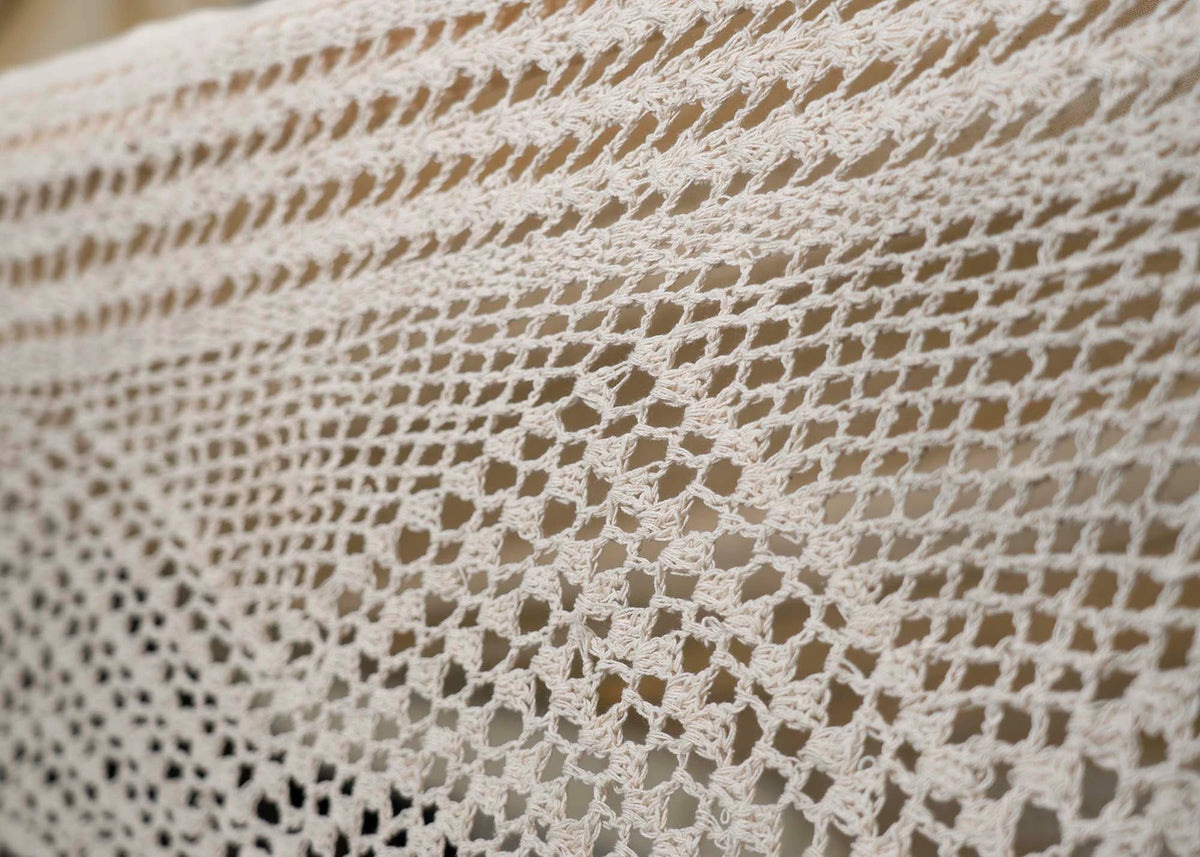 Toile en coton du hamac macramé écru