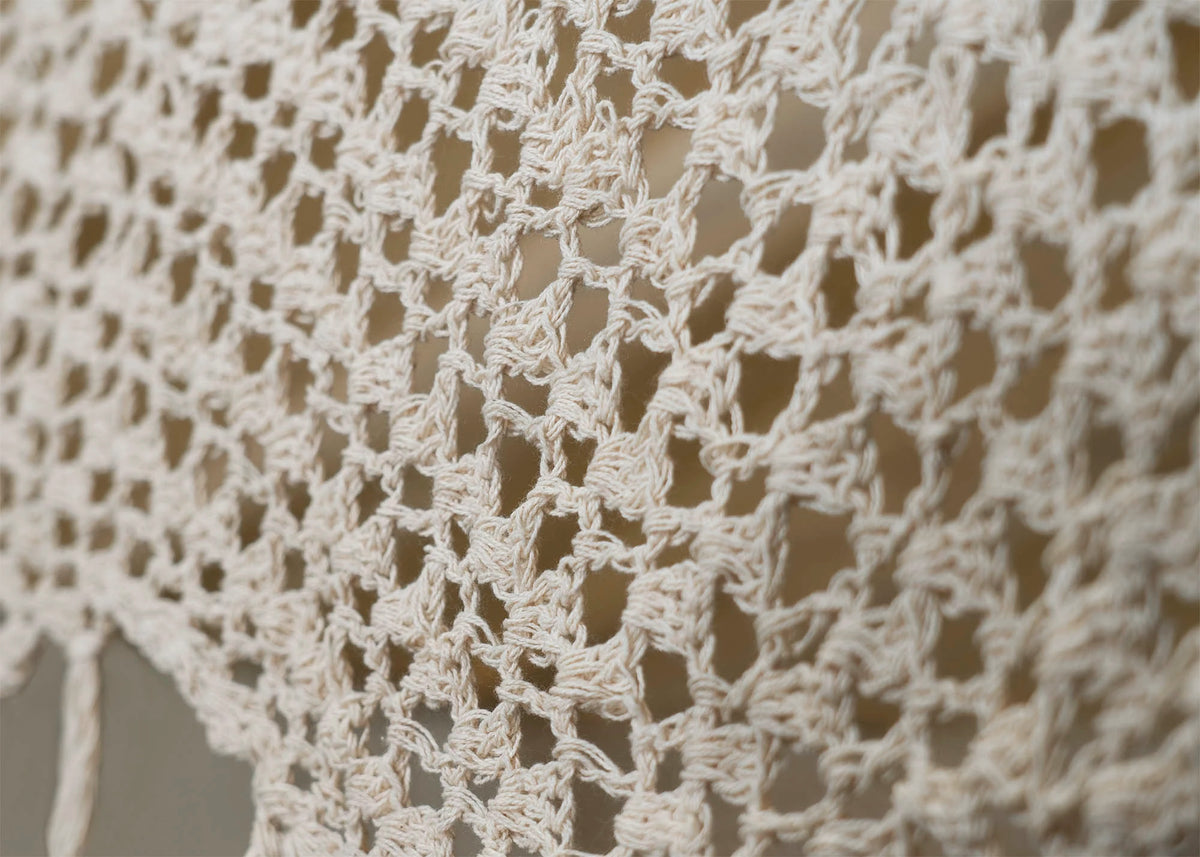 Dentelle au crochet du hamac macramé écru