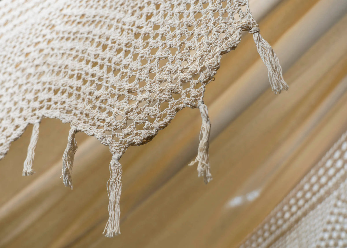 Franges du hamac macramé écru