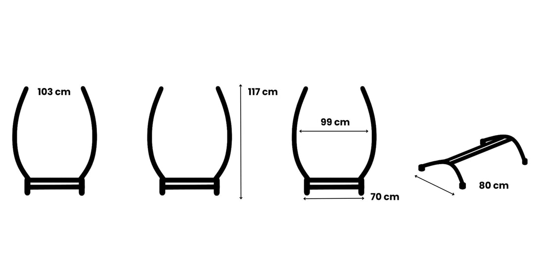 Support Gazela Mini pour fauteuil suspendu - acier