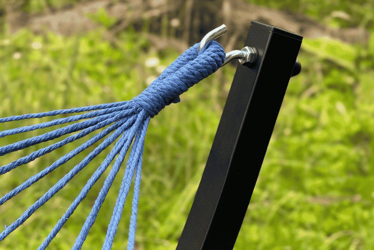 Cordes de suspension du hamac bleu