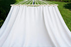 Black fringed hammock with spreader bars | NatureHamac SANTIA XL