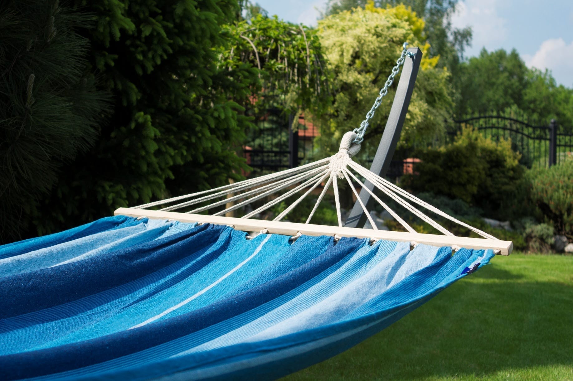 Hamac double sur pied avec barre transversales | NatureHamac ACADIA XL