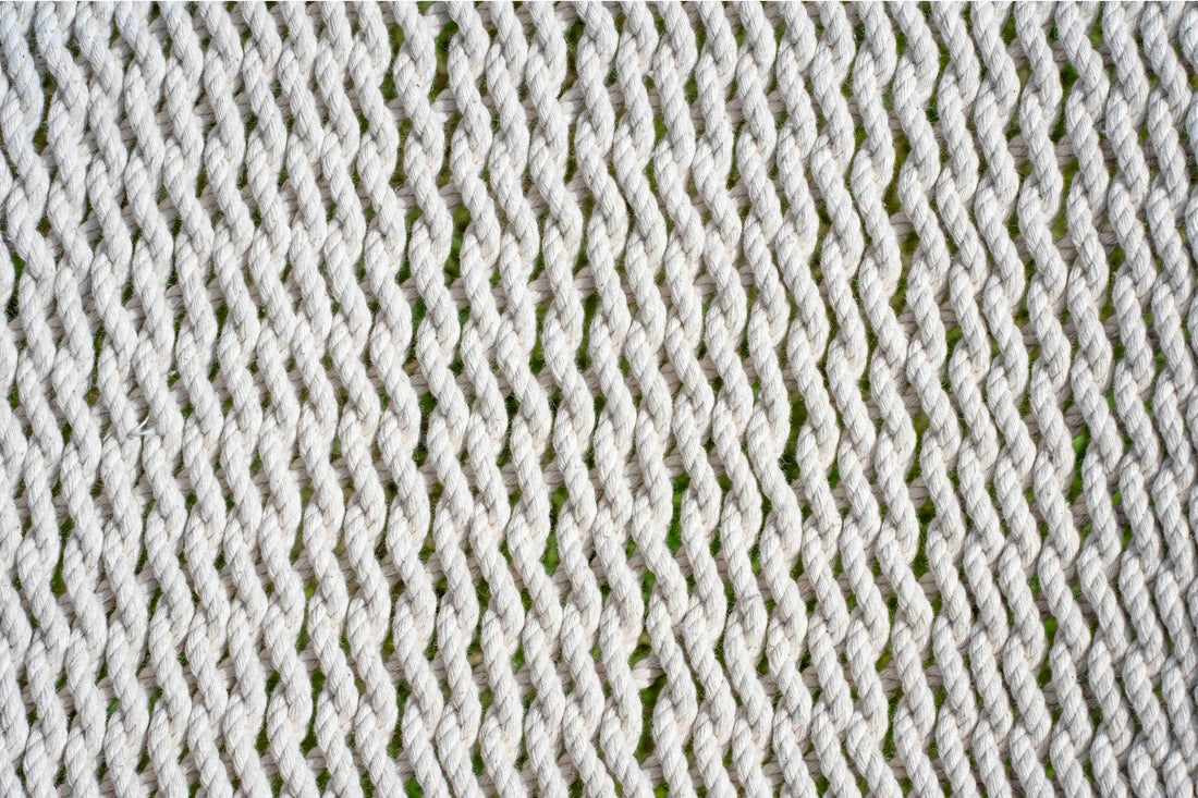 Hamac en corde Barbados 210 x 140 cm - barres en bois