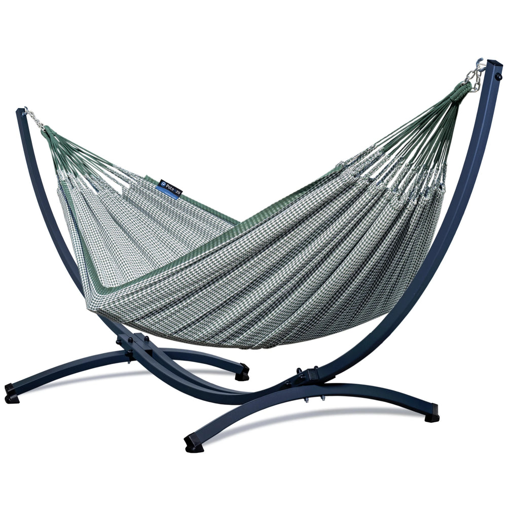 Hamac Marco Domino sur support Grande - 2 places, 3 coloris