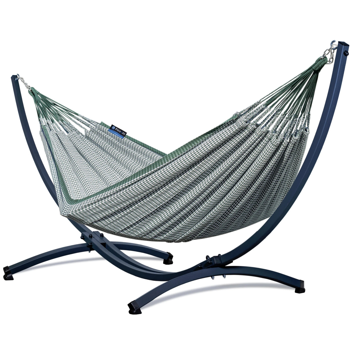 Hamac Marco Domino sur support Grande - 2 places, 3 coloris