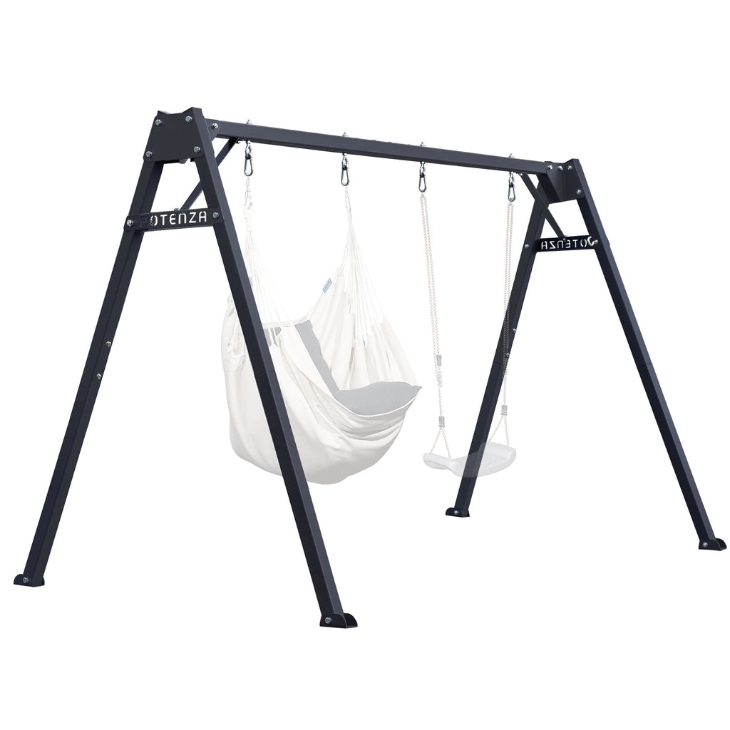 Balançoire double de jardin | NatureHamac Marron