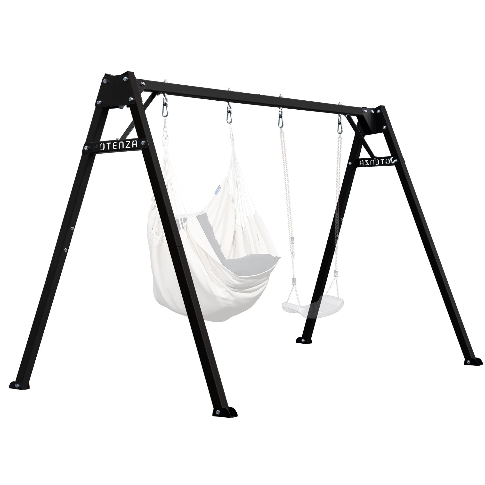Balançoire double de jardin | NatureHamac Marron