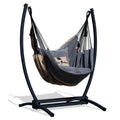 Cadre Gazela ou Gazela caramel + Fauteuil suspendu gris café / beige café