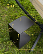Black steel table | NatureHamac MESA