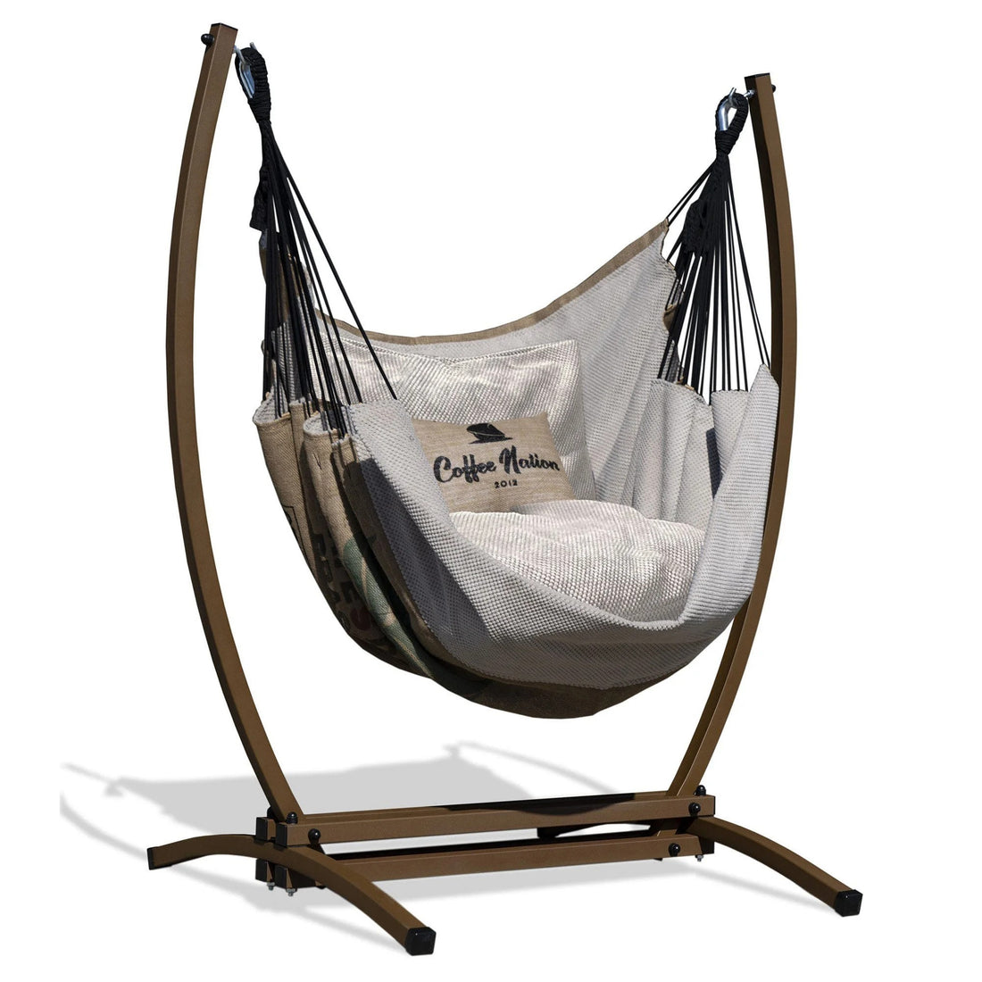 Fauteuil suspendu en jute avec support Gazela - 4 combinaisons