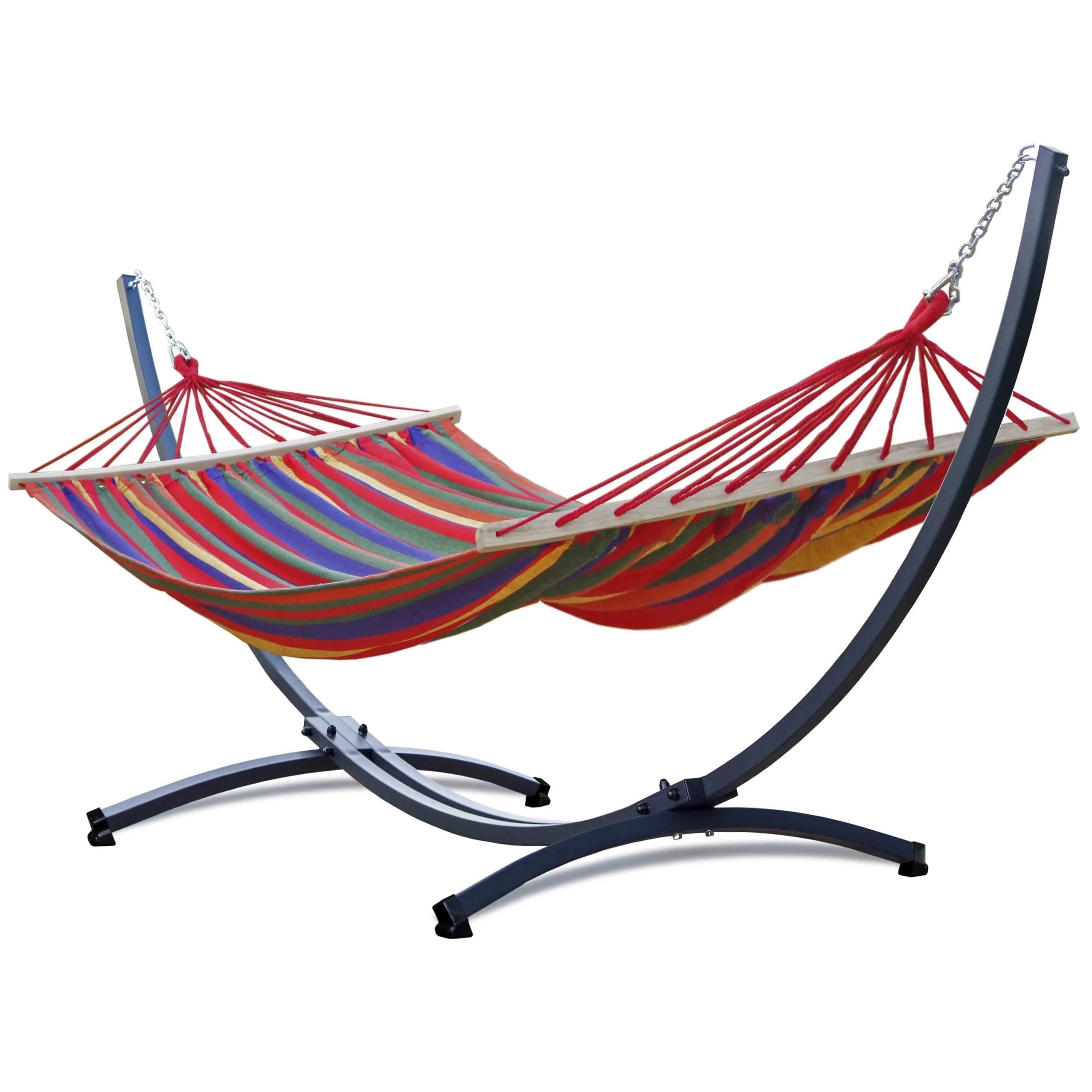 Hamac double sur pied avec barre transversales | NatureHamac ACADIA XL