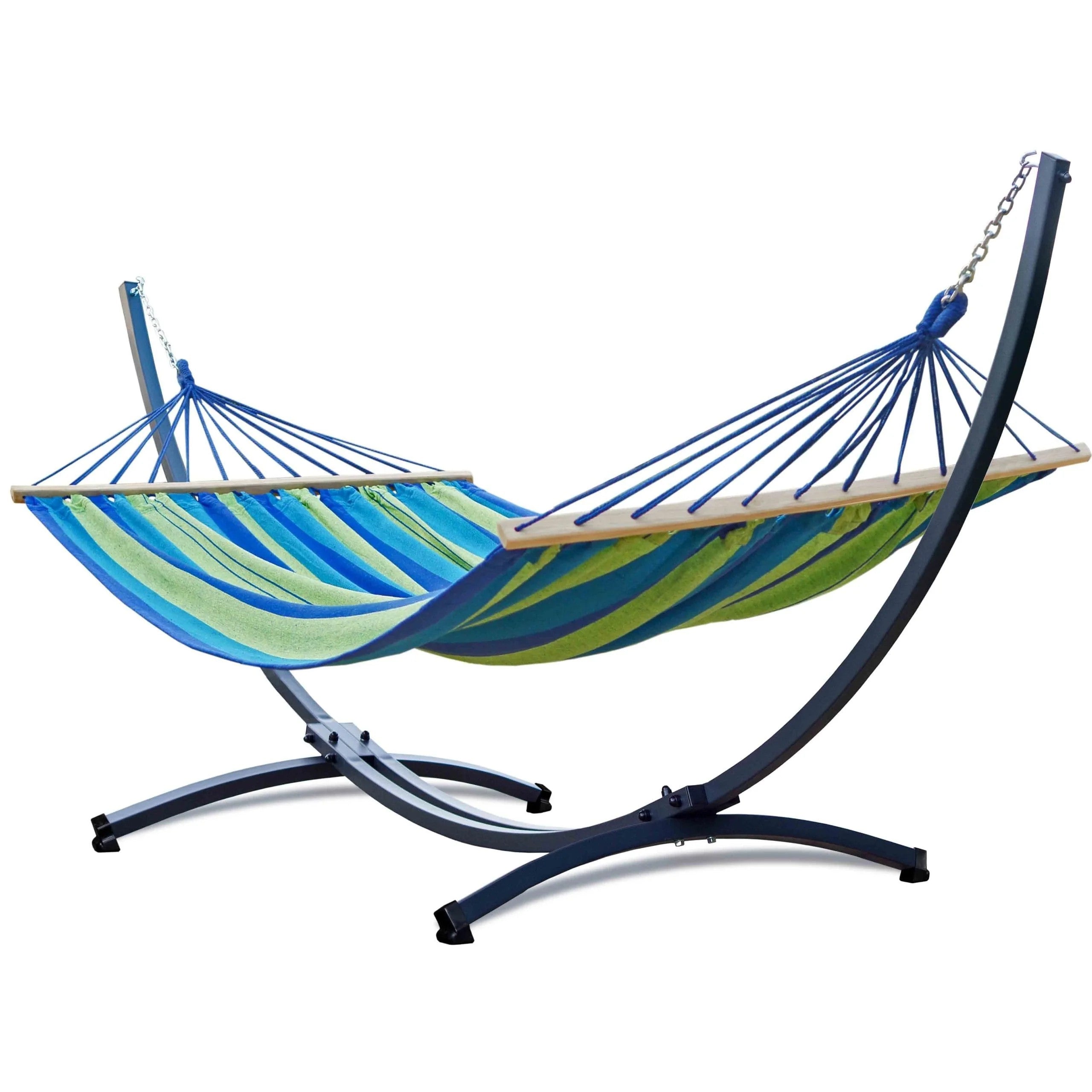 Hamac double sur pied avec barre transversales | NatureHamac ACADIA XL