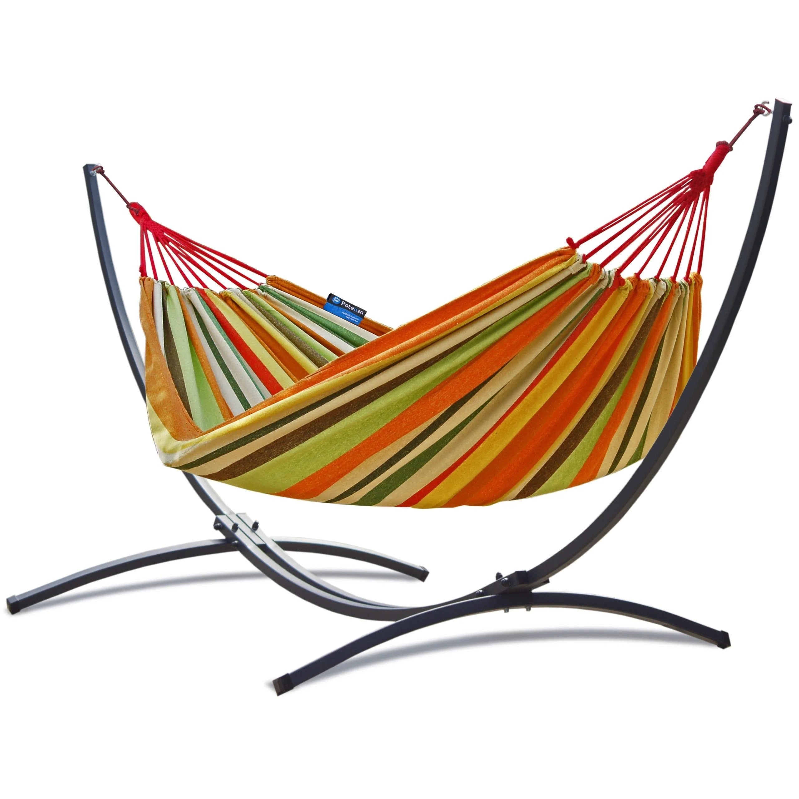 Hamac orange avec pied métal | NatureHamac SINGA